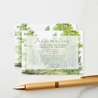 Misty Mountain Wedding Enclosure Card