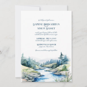 Misty Mountain Wedding Invitation