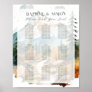 Misty Mountain Wedding Poster