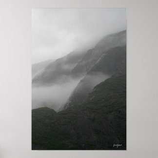 misty mountains poster