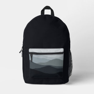 Misty Mountains Printed Backpack