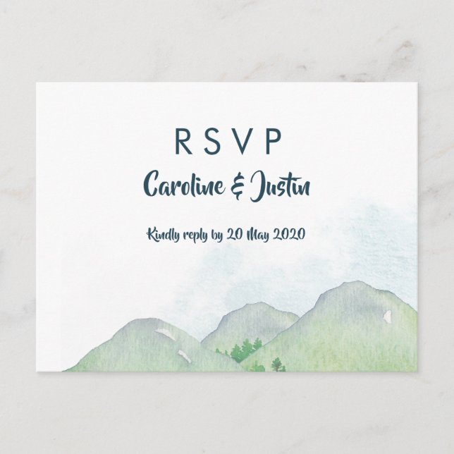 Misty Mountains RSVP Postcard (Front)