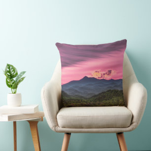 Misty mountaintop cushion