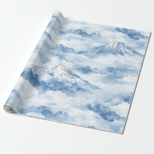 Misty Peaks – Watercolor Mountain Landscape (10) Wrapping Paper