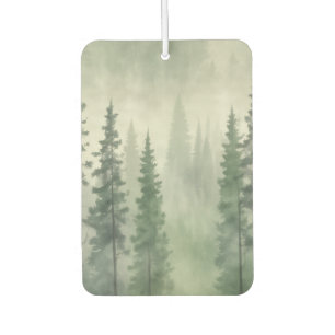 Misty Pine Forest Serenity Car Air Freshener