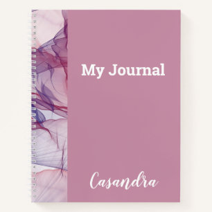 Misty Purple Colours on Matching Background Journa Notebook
