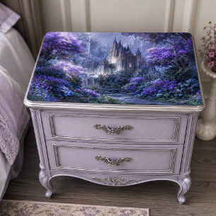 Misty Purple Gothic Forest Citadel Tissue Paper
