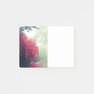 Misty Railroad Tracks Scenic Photo Post-it Notes