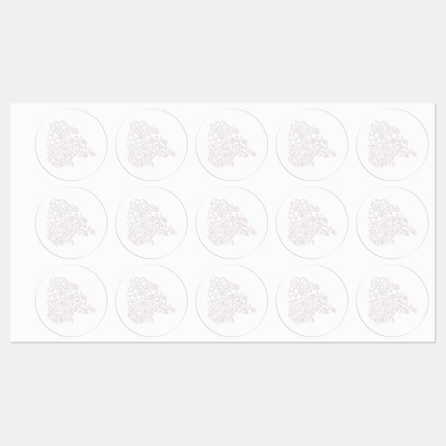 Misty Rose, Flush Mahogany, Decorative Design (Sheet)