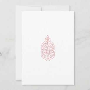 Misty Rose, Flush Mahogany, Decorative Design Holiday Card