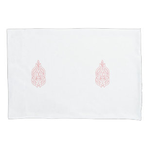 Misty Rose, Flush Mahogany, Decorative Design Pillowcase