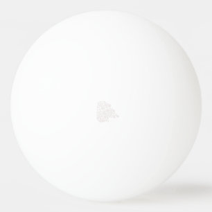 Misty Rose, Flush Mahogany, Decorative Design Ping Pong Ball