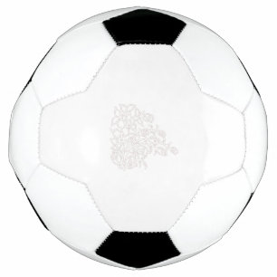 Misty Rose, Flush Mahogany, Decorative Design Soccer Ball