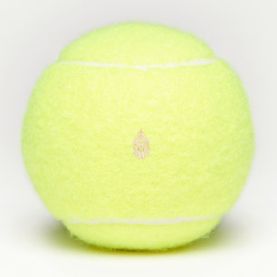 Misty Rose, Flush Mahogany, Decorative Design Tennis Balls