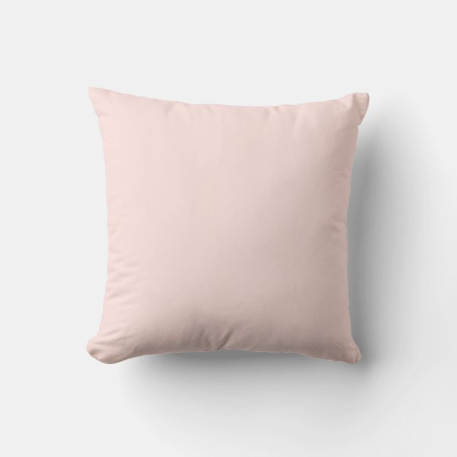 Misty Rose Solid Colour Cushion (Front)