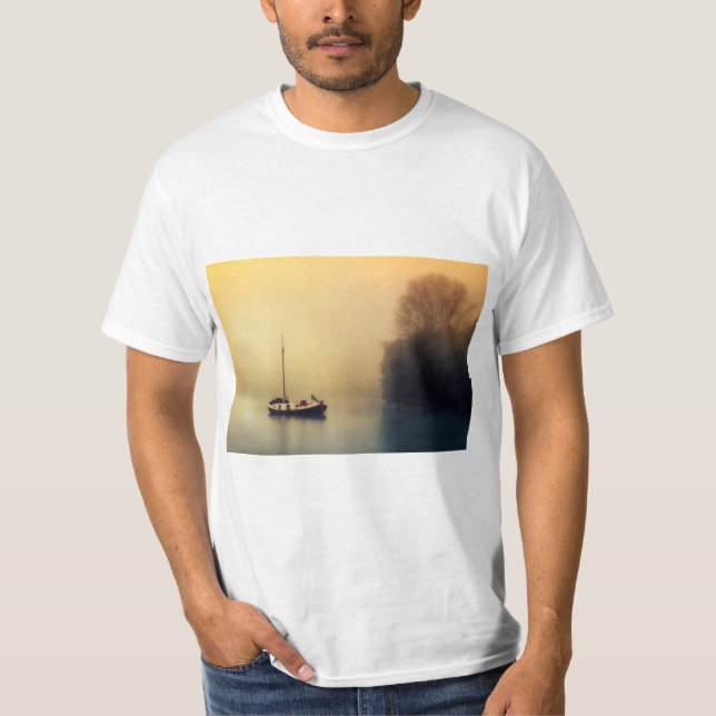 Misty Sailboat T-Shirt (Front)