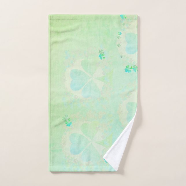 Misty Shamrocks Bath Towel Set (Hand Towel)