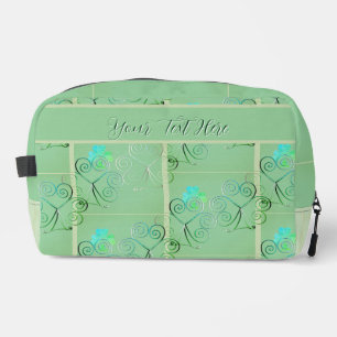 Misty Shamrocks Printed  Dopp Kit