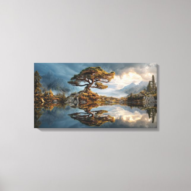 Misty spring canvas print (Front)