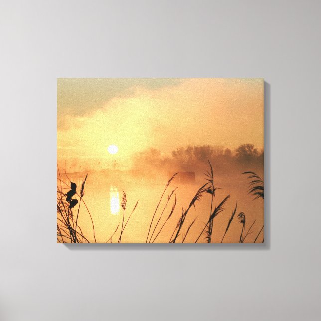 Misty Sunrise Canvas Wrap Print (Front)