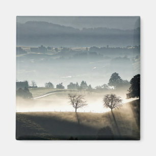 Misty Switzerland Countryside Landscape Magnet