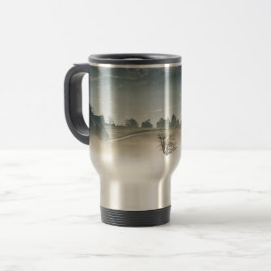 Misty Switzerland Countryside Landscape Travel Mug