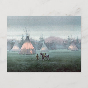 MISTY TIPI by SHARON SHARPE Postcard