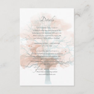 Misty tree details enclosure card