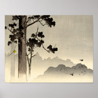 Misty Trees Poster