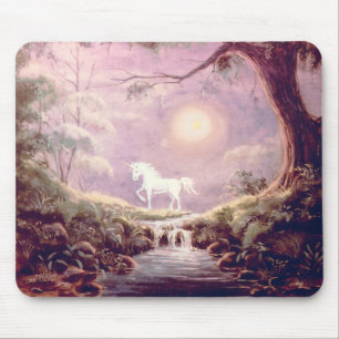 MISTY UNICORN by SHARON SHARPE Mouse Pad