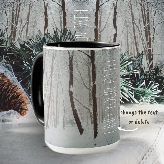 Misty winter forest  mug (Creator Uploaded)