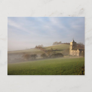 Misty winter morning Crosthwaite Lake District Postcard