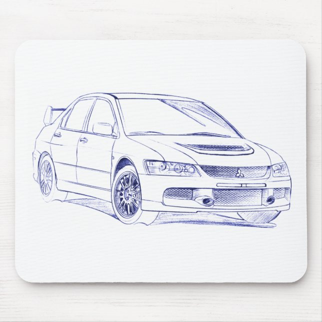 Mit Lancer Evo IX Mouse Pad (Front)