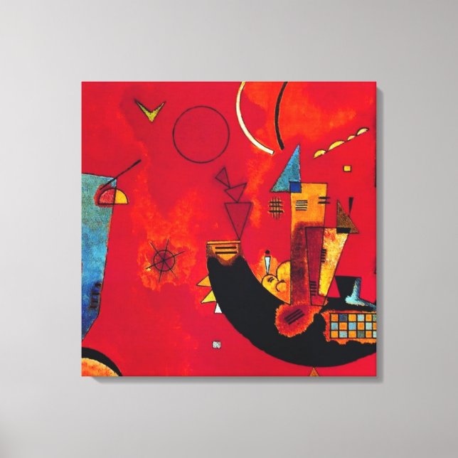 Mit und Gegen, 1929 by Wassily Kandinsky Canvas Print (Front)
