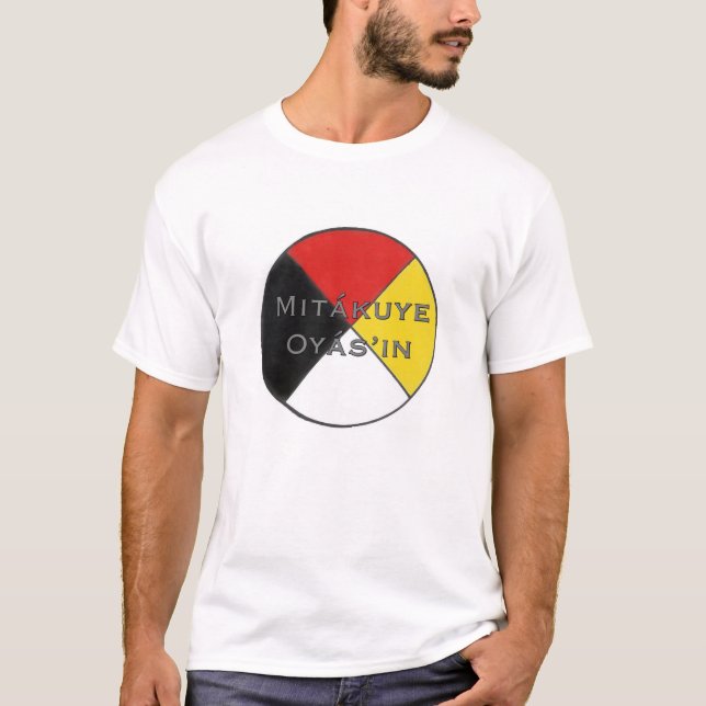Mitakuye Oyasin Men's We Are All Related Lakota T-Shirt (Front)