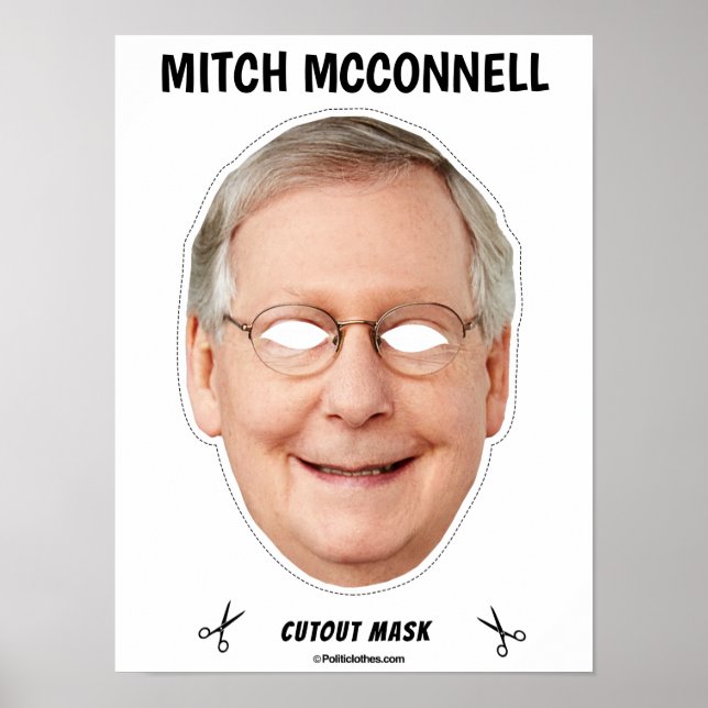 MITCH MCCONNELL Halloween Mask Poster (Front)