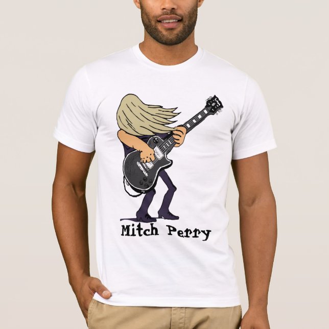 Mitch Perry Ladies Raglan - - Customised T-Shirt (Front)