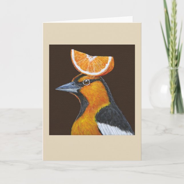 Mitch the Bullock's oriole card (Front)