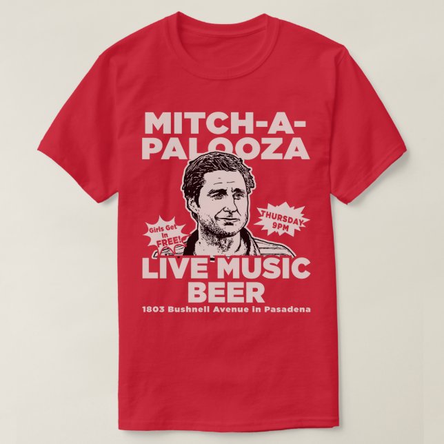 MitchAPalooza Flyer Dks T-Shirt (Design Front)