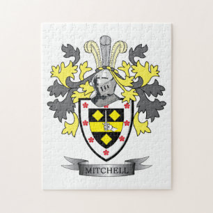 Mitchell Family Crest Coat of Arms Jigsaw Puzzle