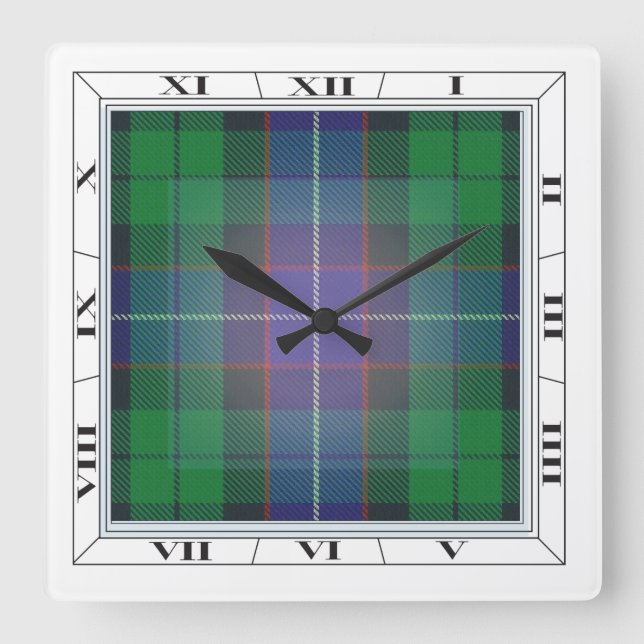 Mitchell (& others) Tartan Wall Clock (Front)