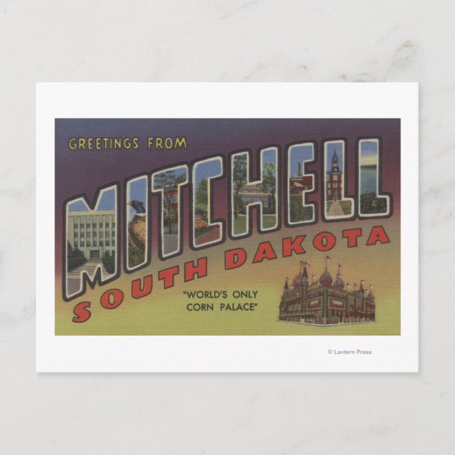 Mitchell, South Dakota - Large Letter Scenes Postcard (Front)