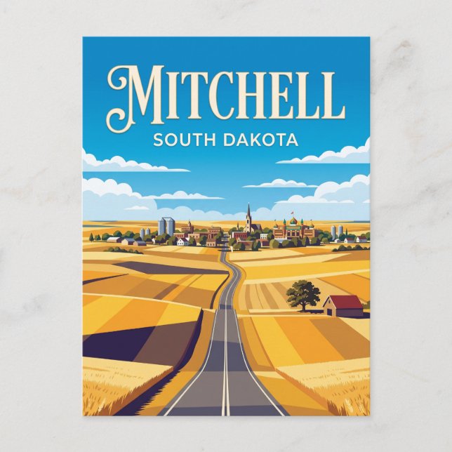 Mitchell South Dakota Postcard (Front)