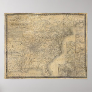 Mitchell's map of the United States Poster