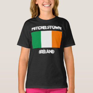 Mitchelstown, Ireland with Irish flag Girls T-Shirt