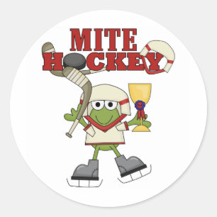 Mite Hockey Champ Tshirts and Gifts Classic Round Sticker