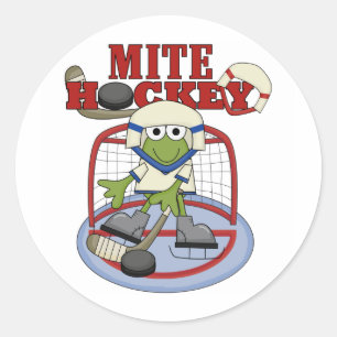 Mite Hockey Goalie Tshirts and Gifts Classic Round Sticker
