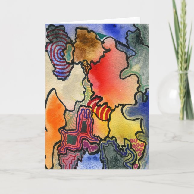 "Mites and Tites" Abstract Design Greeting Card (Front)