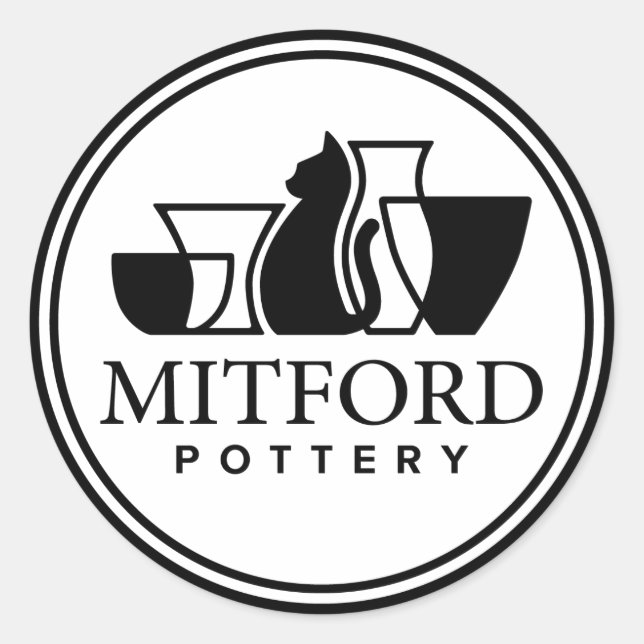 Mitford Pottery sticker (Front)