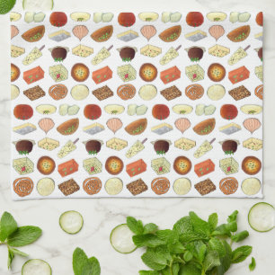 MITHAI Classic Indian Bengal Pakistani Sweets Food Tea Towel